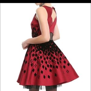 Black and red Harley quinn dress